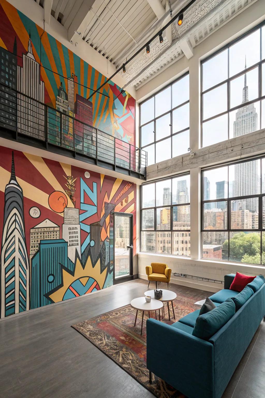 Dynamic urban landscape incorporates an urban impression to your space.