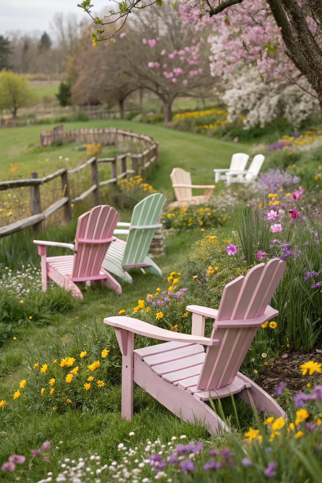 Playful soft tones for a whimsical touch.