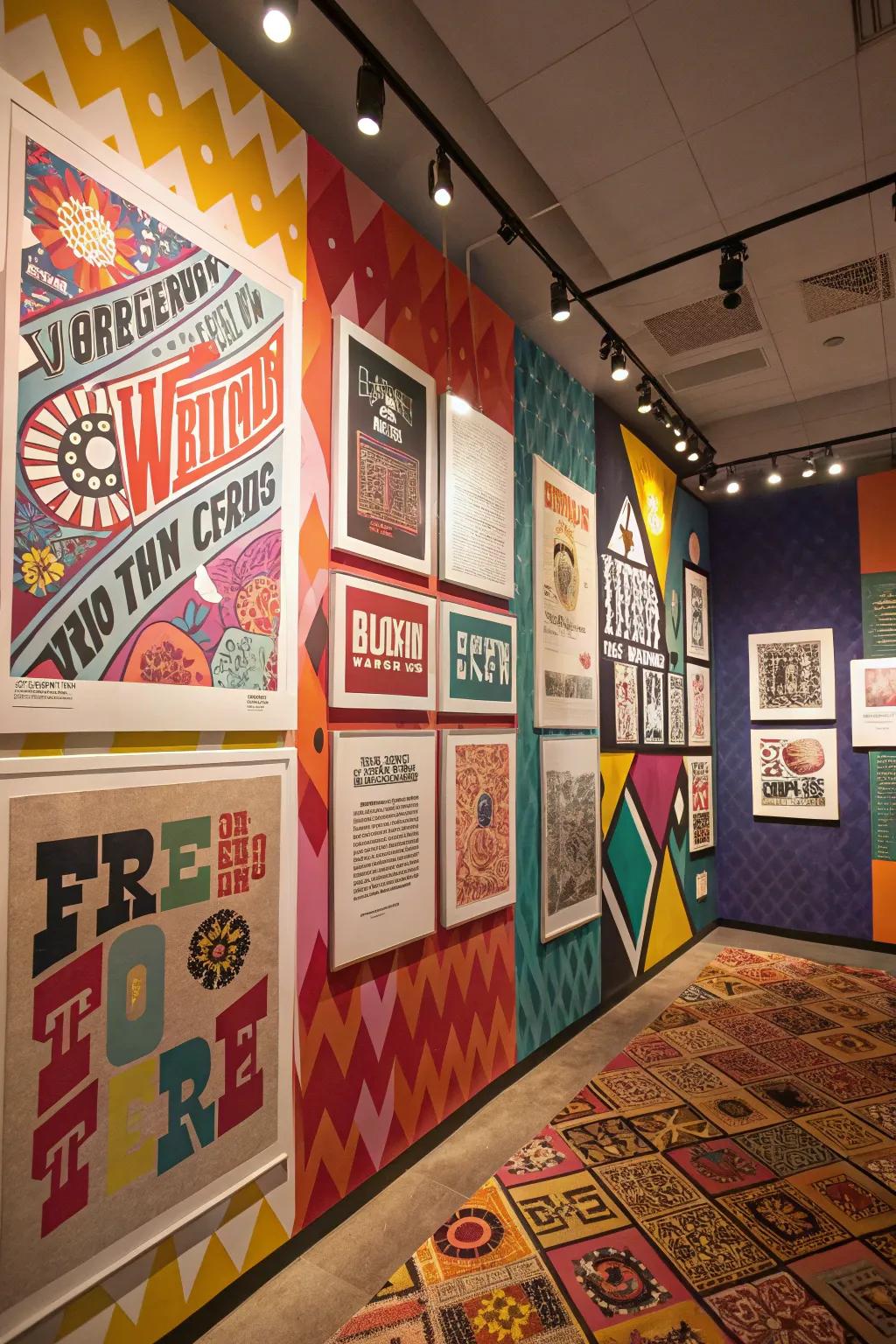 Typeface design is suitable for personalizing your space.