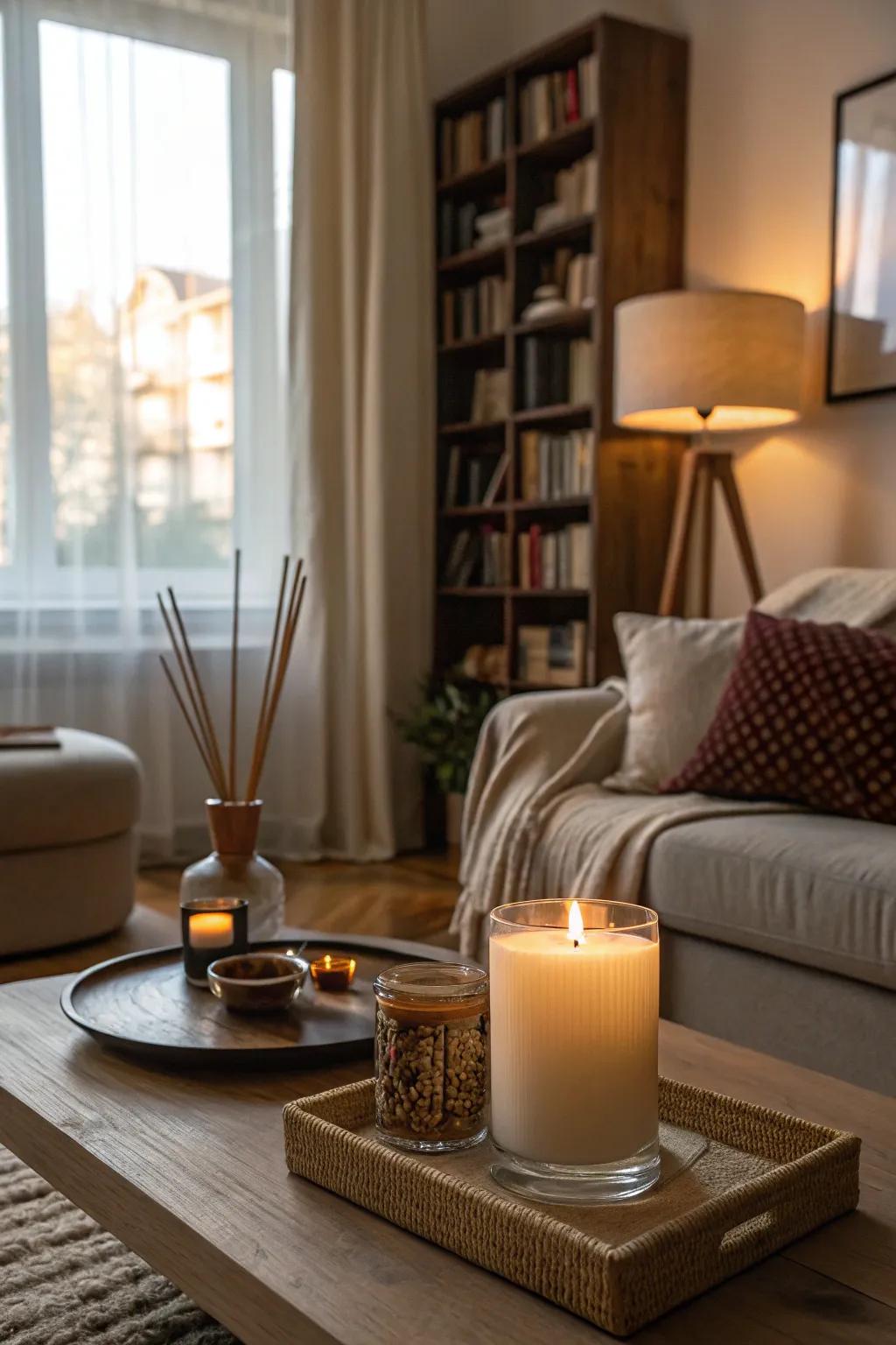 Scented decoration for a warm winter ambiance