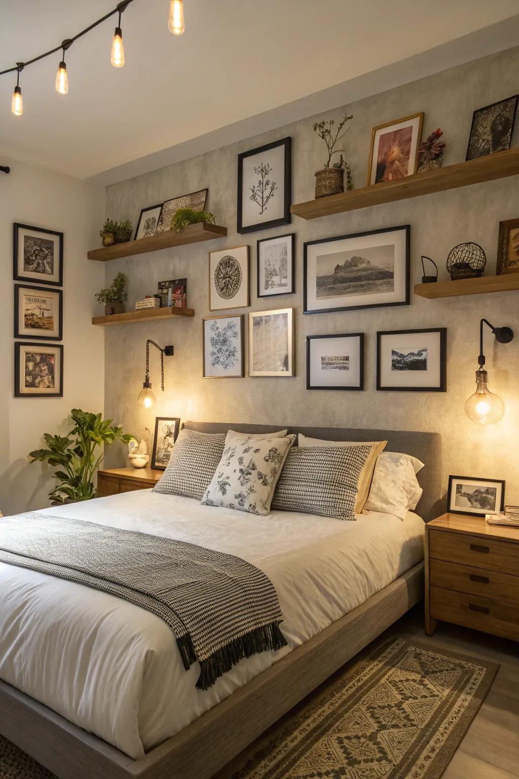 Craft a distinctive visual through a layered art and décor strategy.
