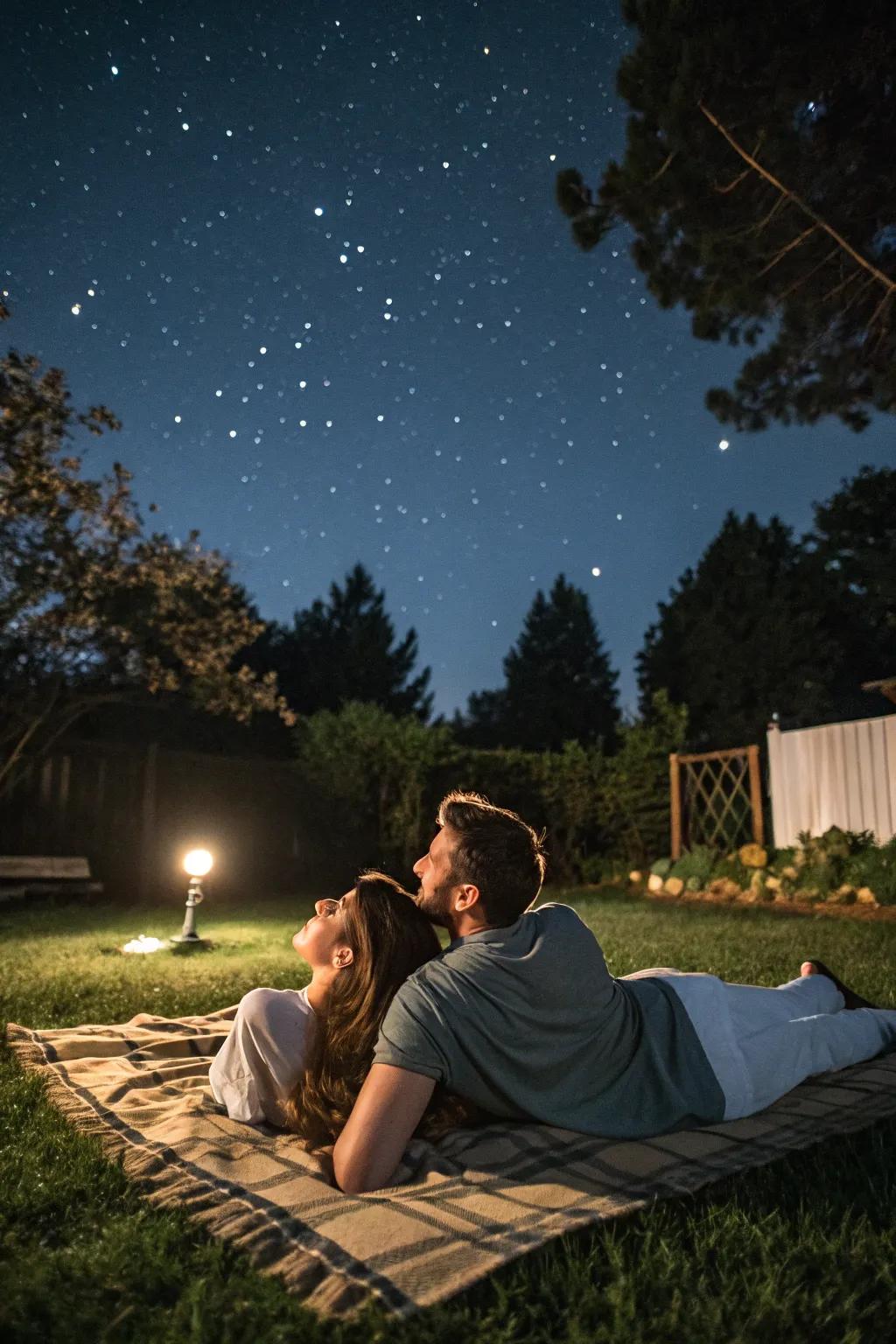 Discover peace and amazement by observing celestial bodies from your garden.