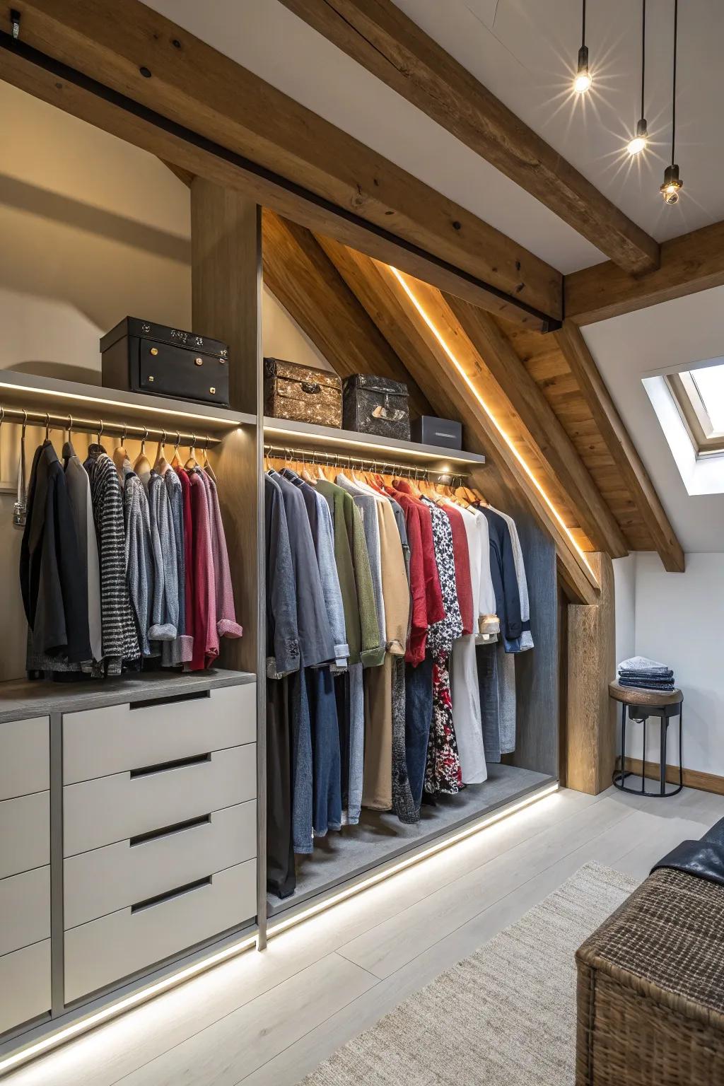Hanging displays offer a streamlined solution for limited spaces.