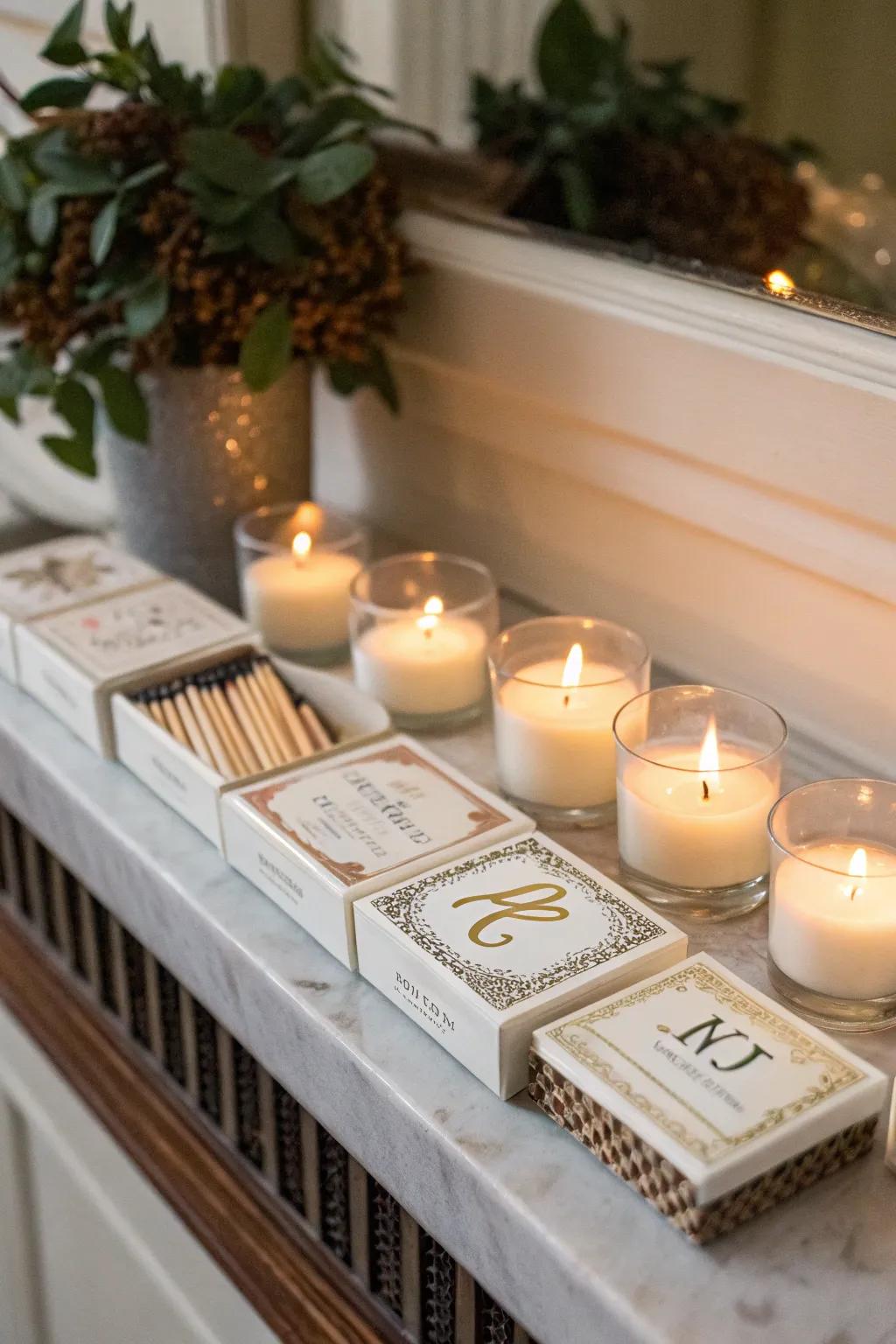 Matchboxes coupled using flares develop a stylish present.