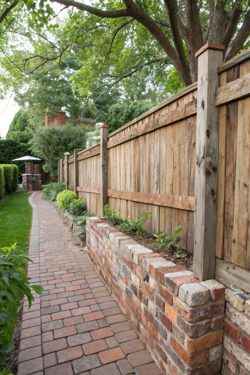 Reclaimed materials add unique character.