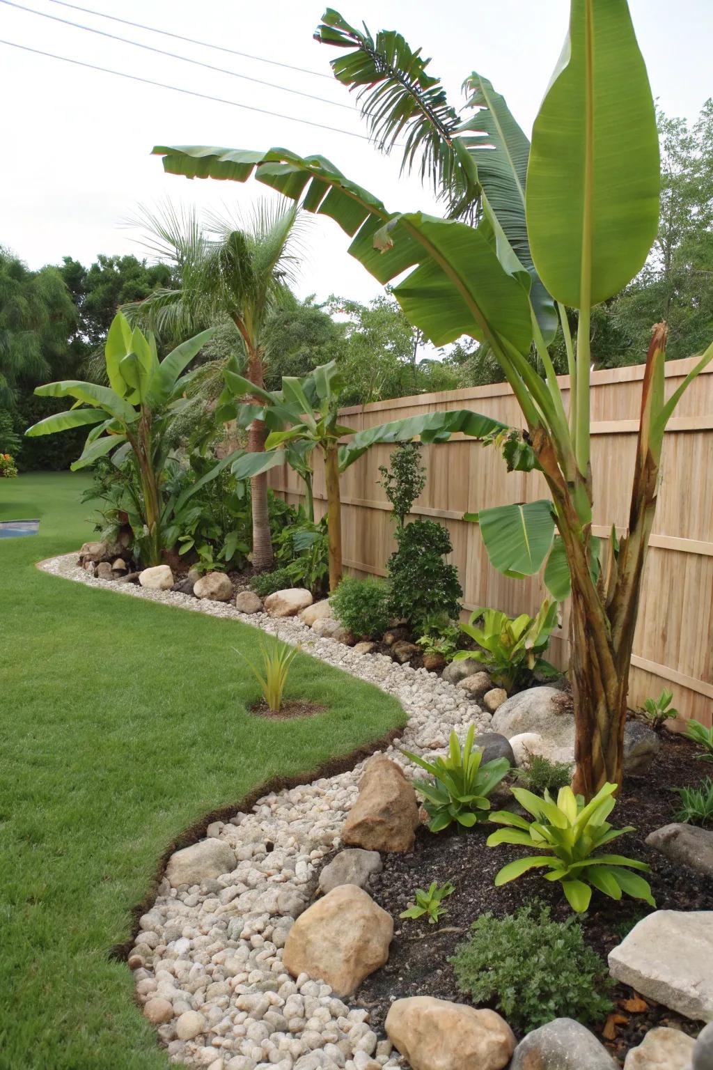 Achieve balance and tranquility by positioning banana trees according to feng shui.