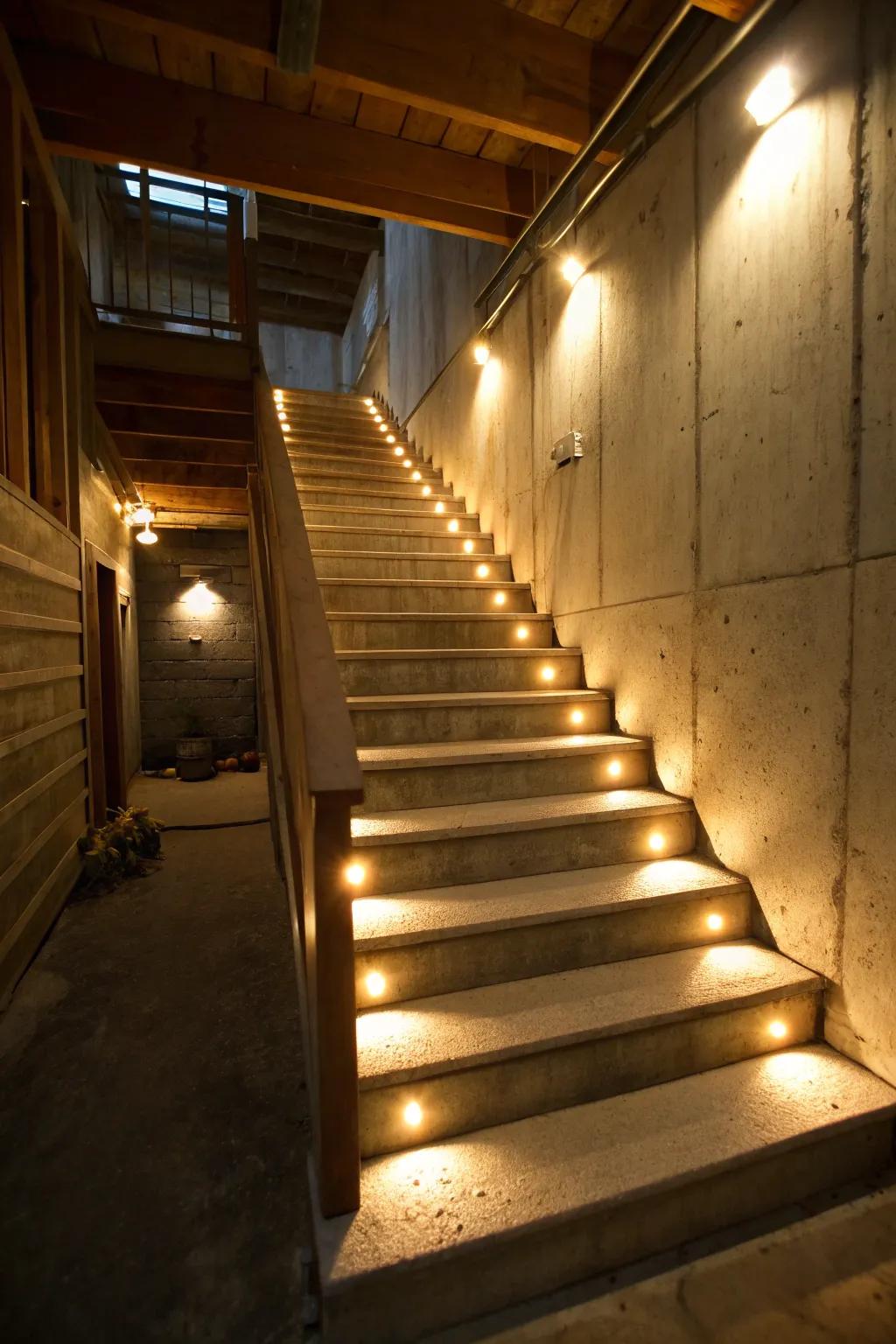 Increase safety with fashionable step lights.