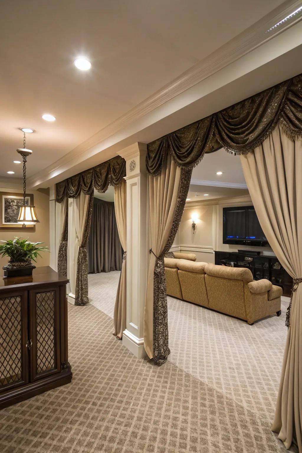 Top treatments enhance your window dressing.