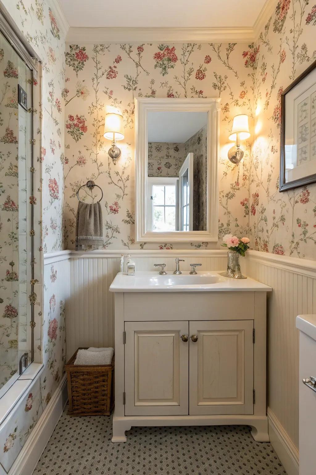 Classic wallpapers stimulate sophistication and nostalgia.