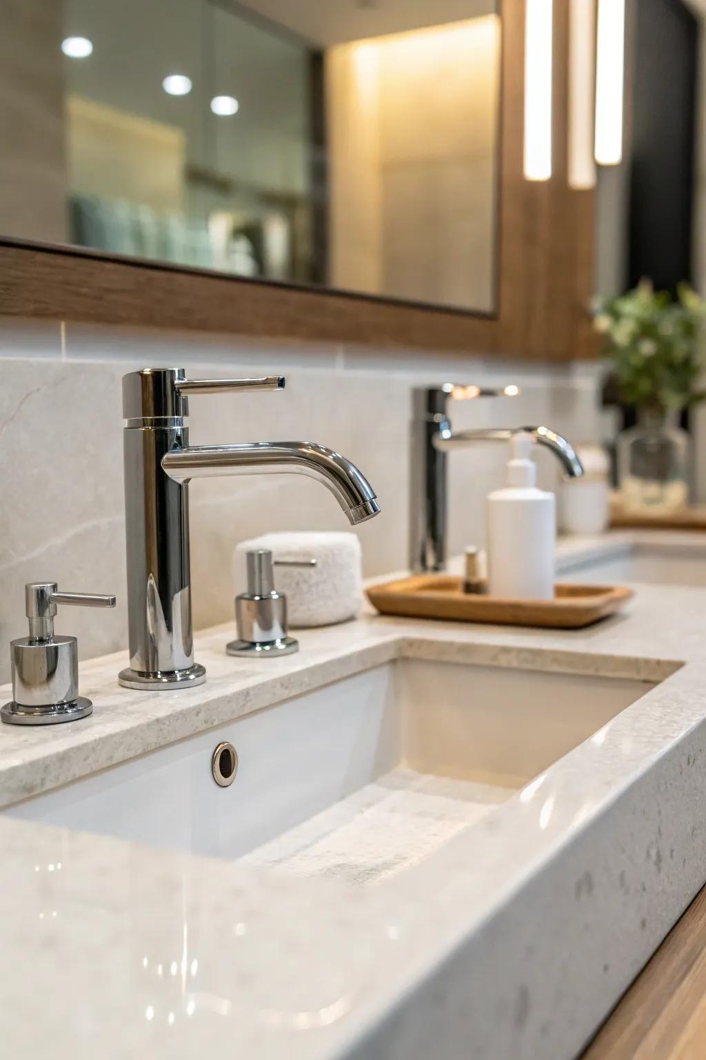 Update your bathroom with chic, modern installations.