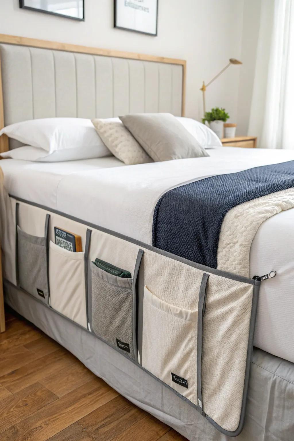 Adhesive-attached fabric panels deliver practicality and easy maintenance.