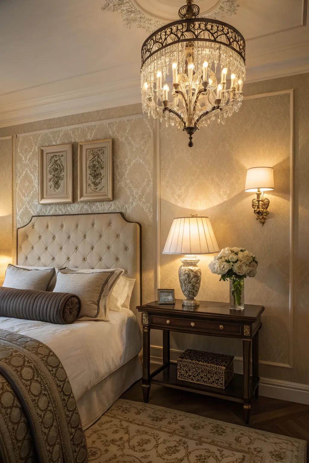 Multi-source lighting establishes a balanced and welcoming atmosphere.