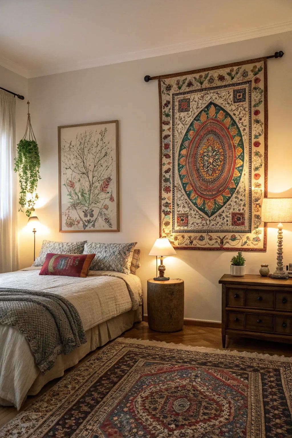 Frame your wall hanging for an artistic statement.