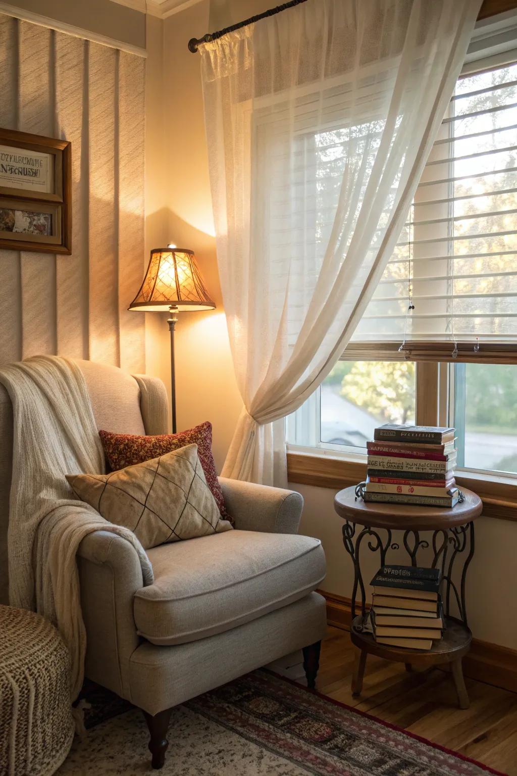 Coverings that make your reading nook welcoming and cozy.