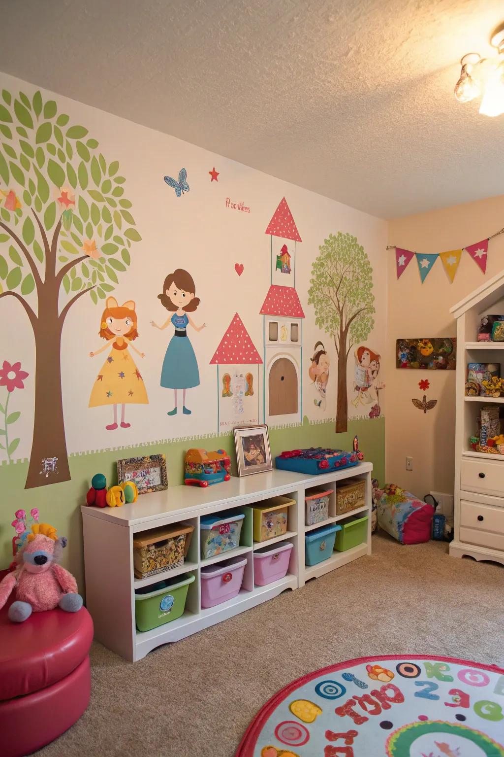 Make the playroom uniquely theirs with personalized decorations.