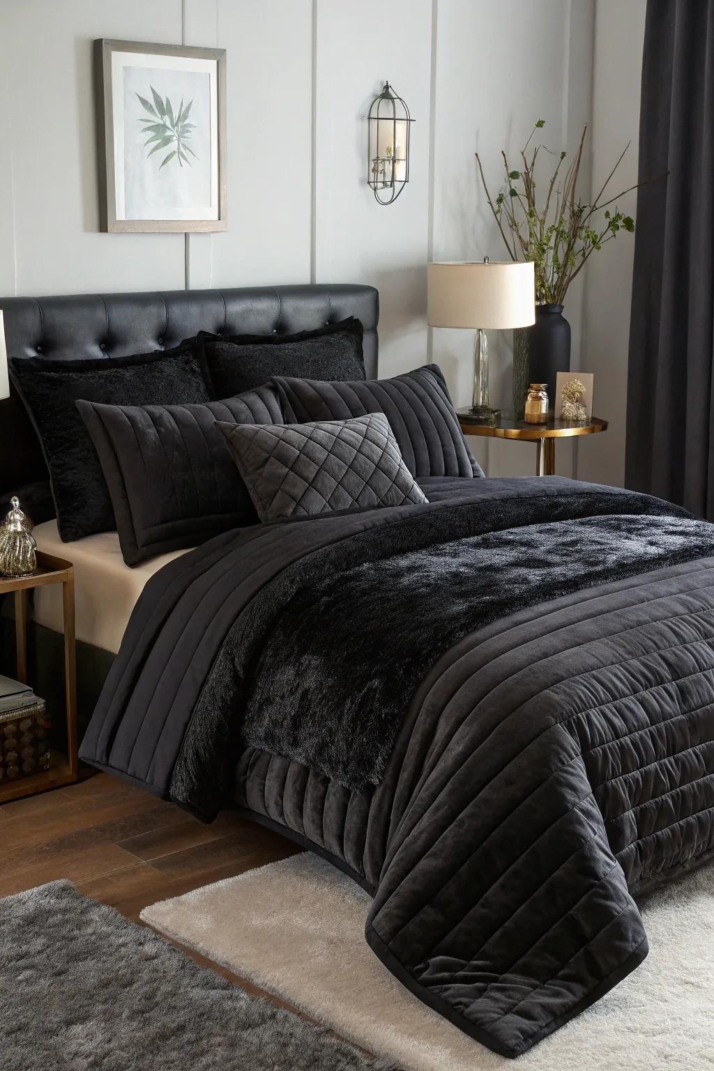 Delving into depth through atmospheric black layers.