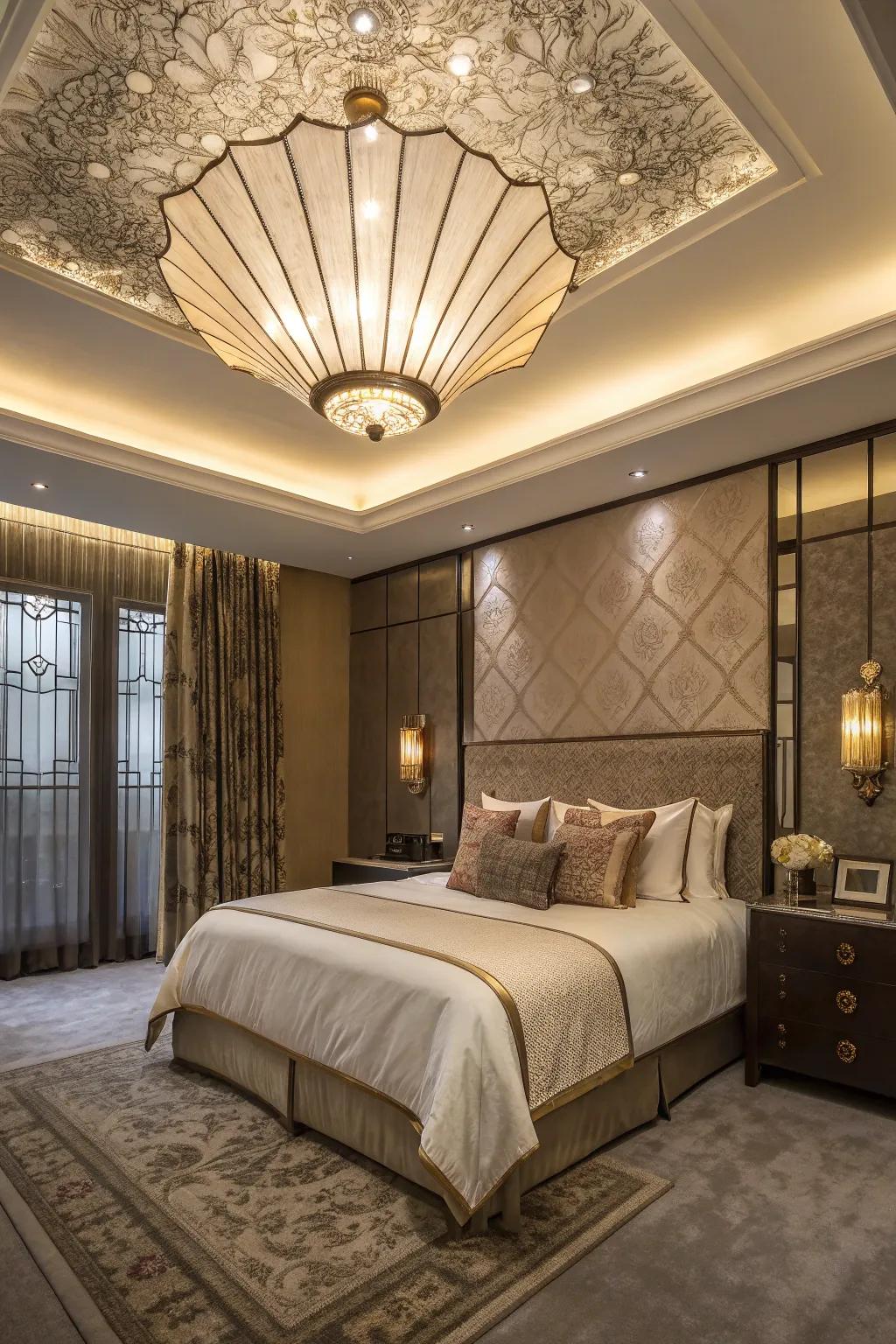 Art Deco designs bring a hint of luxury and glamour.