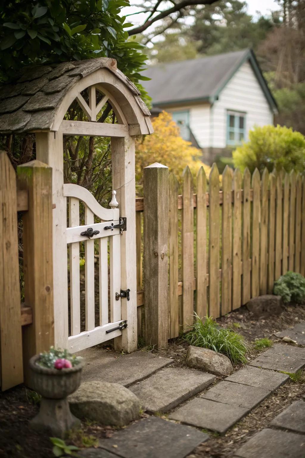 A mini gate enhances the functionality and appeal.