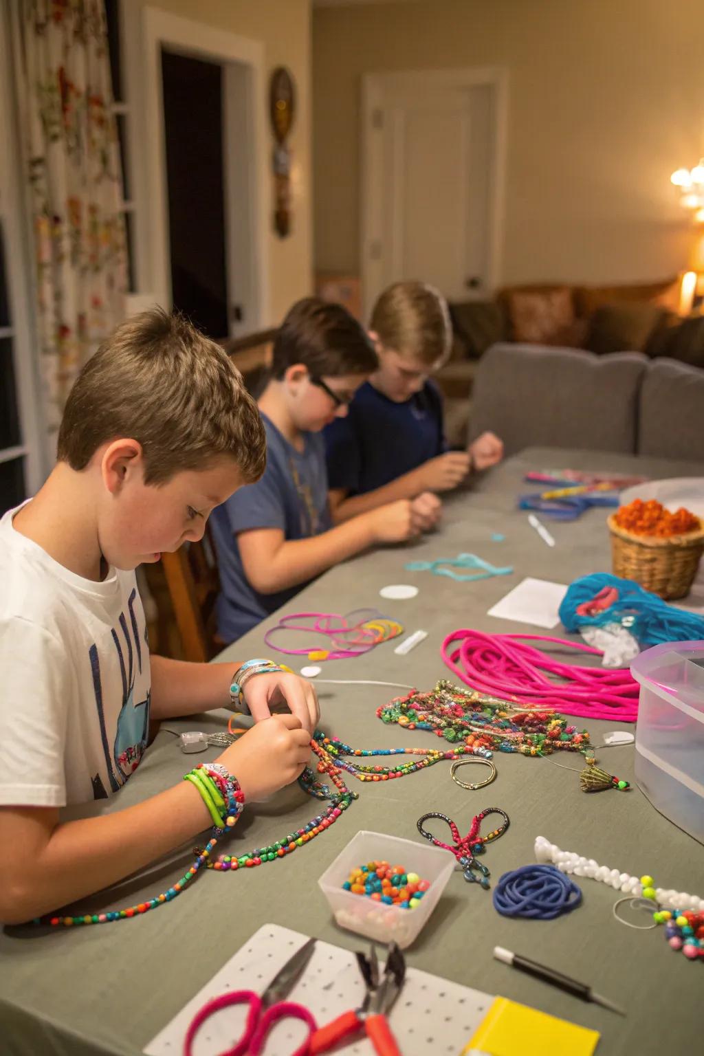 Inspire creativity with a craft corner stocked with enjoyable supplies.