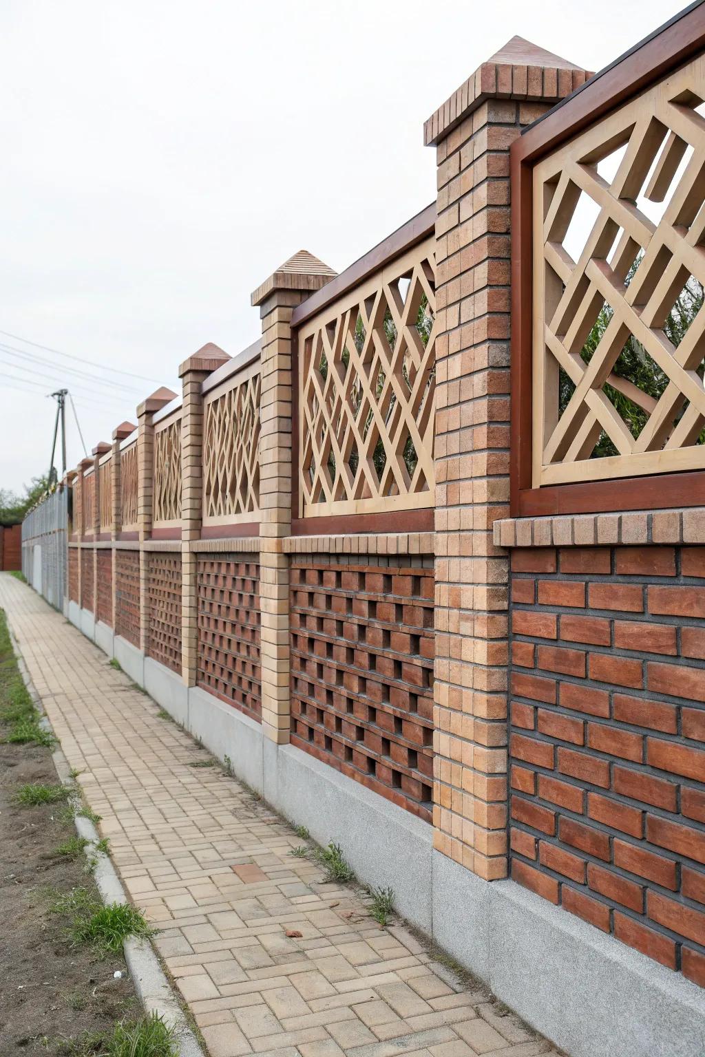 Geometric designs inject a contemporary flair into masonry surrounds.