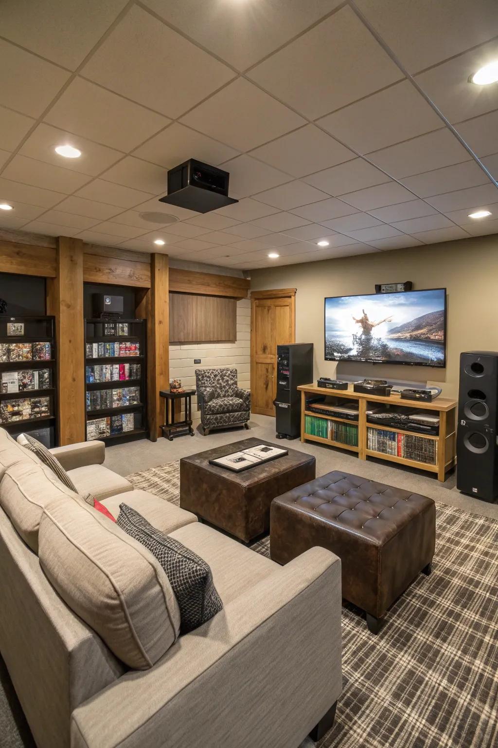 A sound arrangement enhances your game space experience.