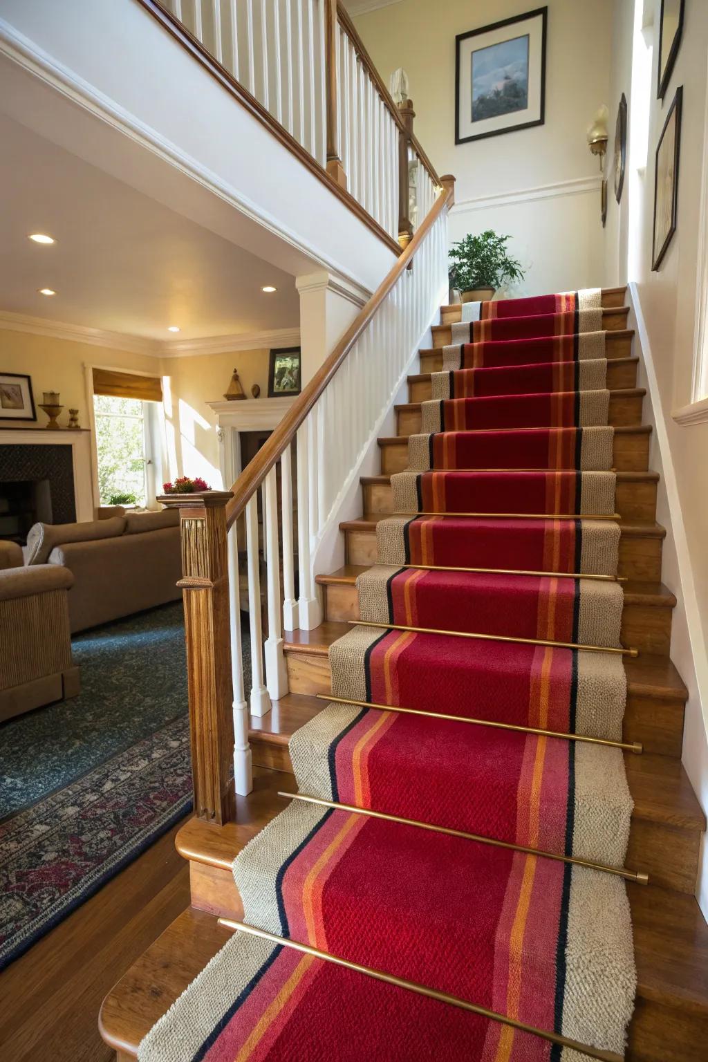Vibrant colors create a striking statement.