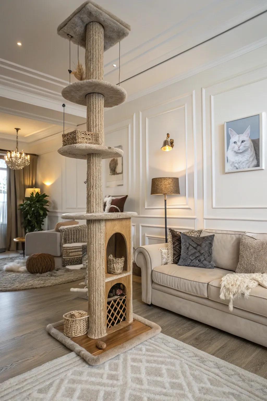 Aesthetic integration ensures your cat tree complements your home.