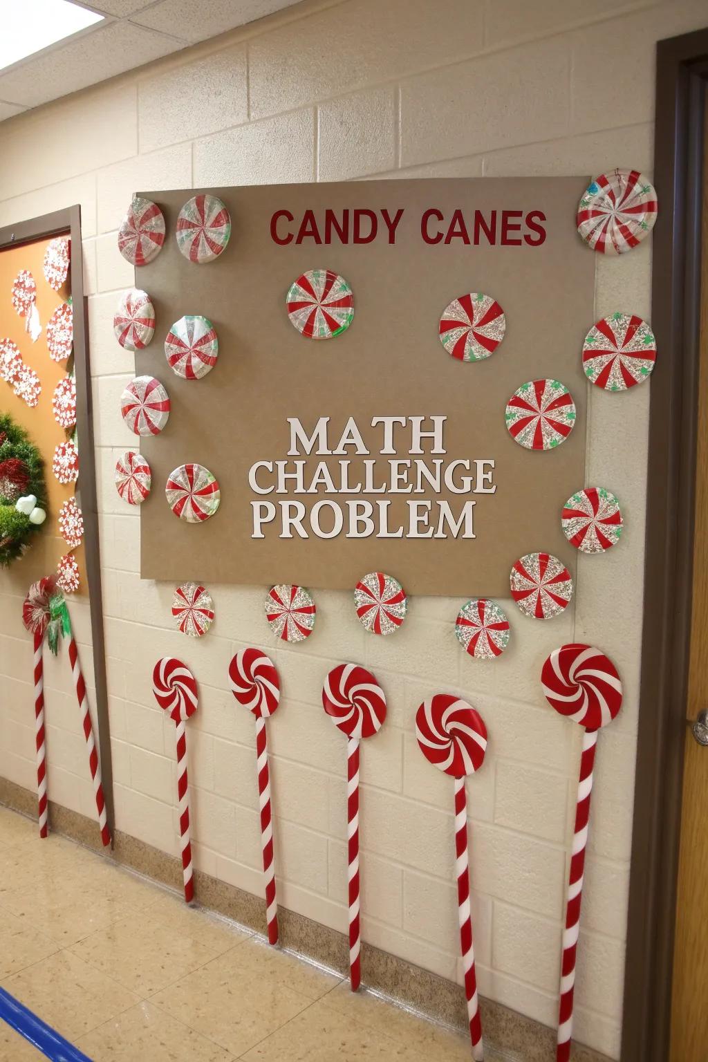 Candy canes infuse sweetness into math hurdles.