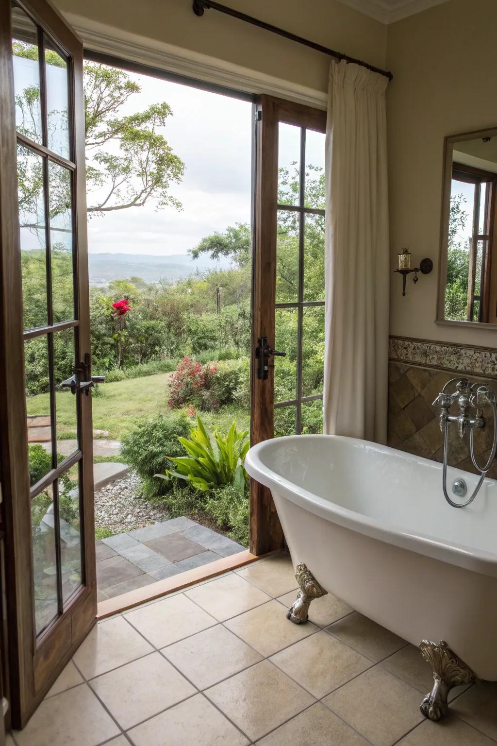 A design that smoothly combines the natural world with indoor luxury.