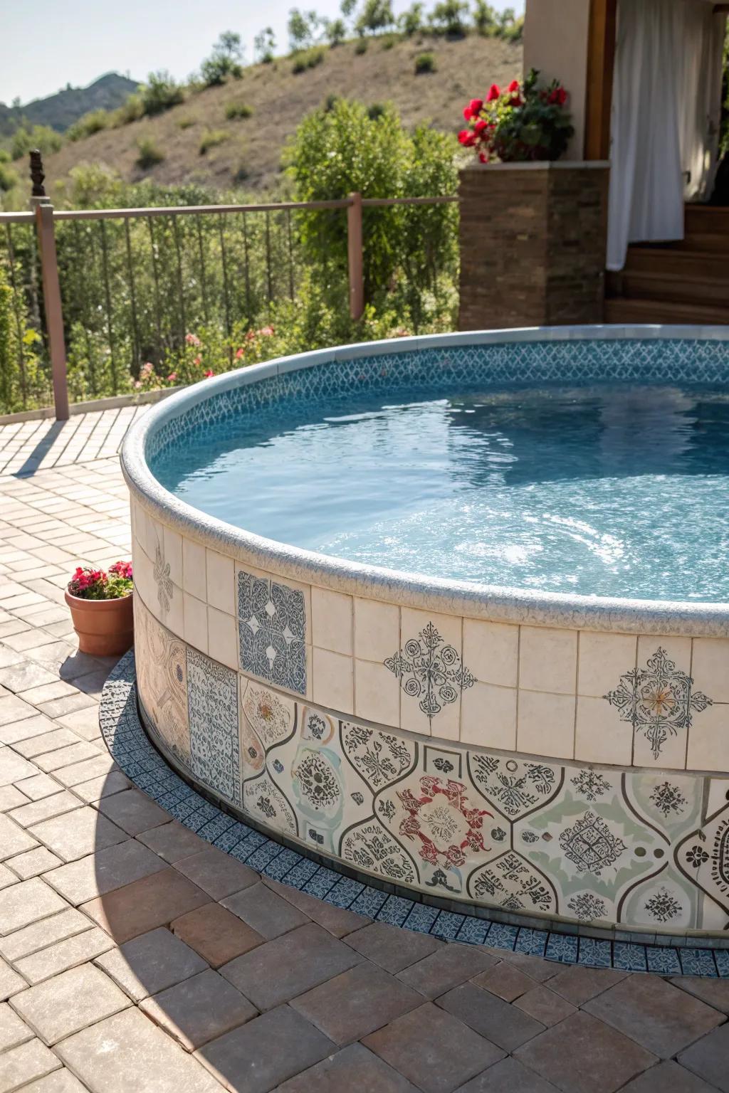 Add a stroke of elegance using striking tile details.