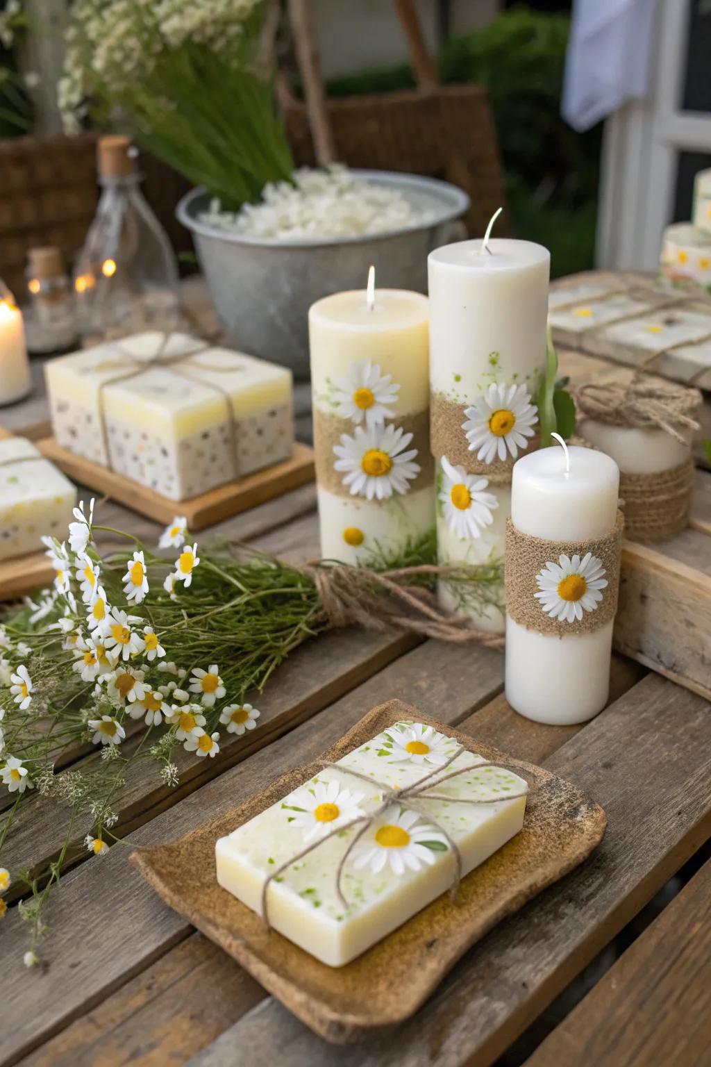 Express appreciation with gifts featuring daisies.