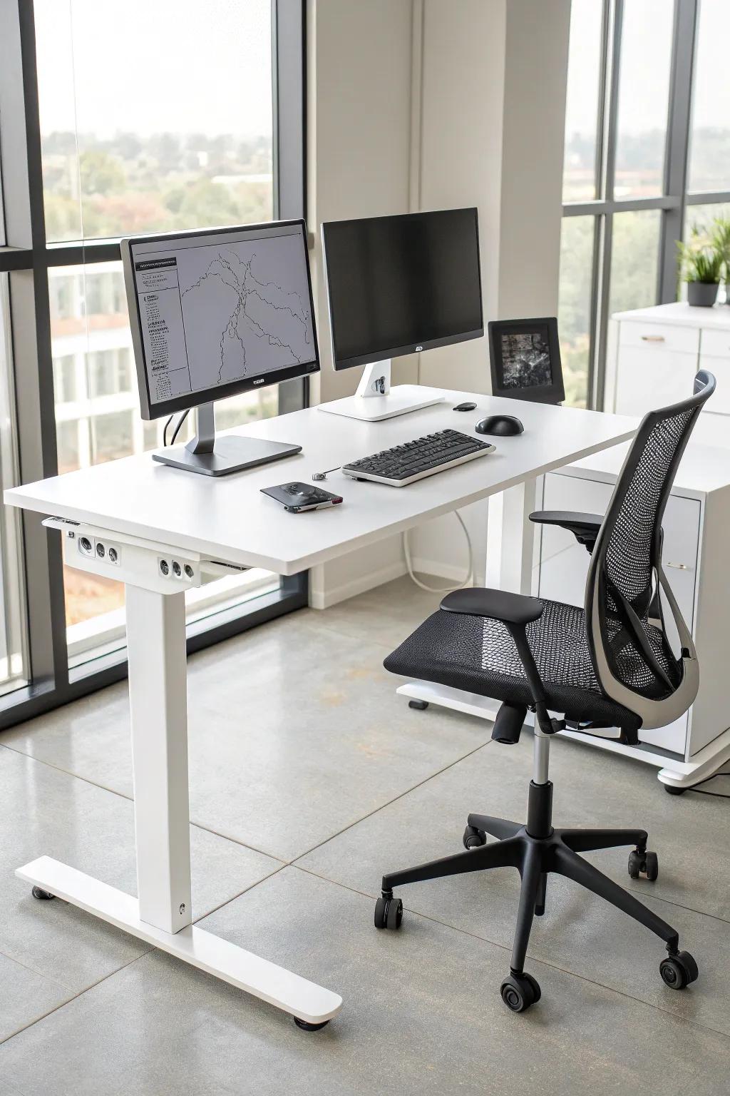 A vertical desk offers health advantages and sharpens focus.