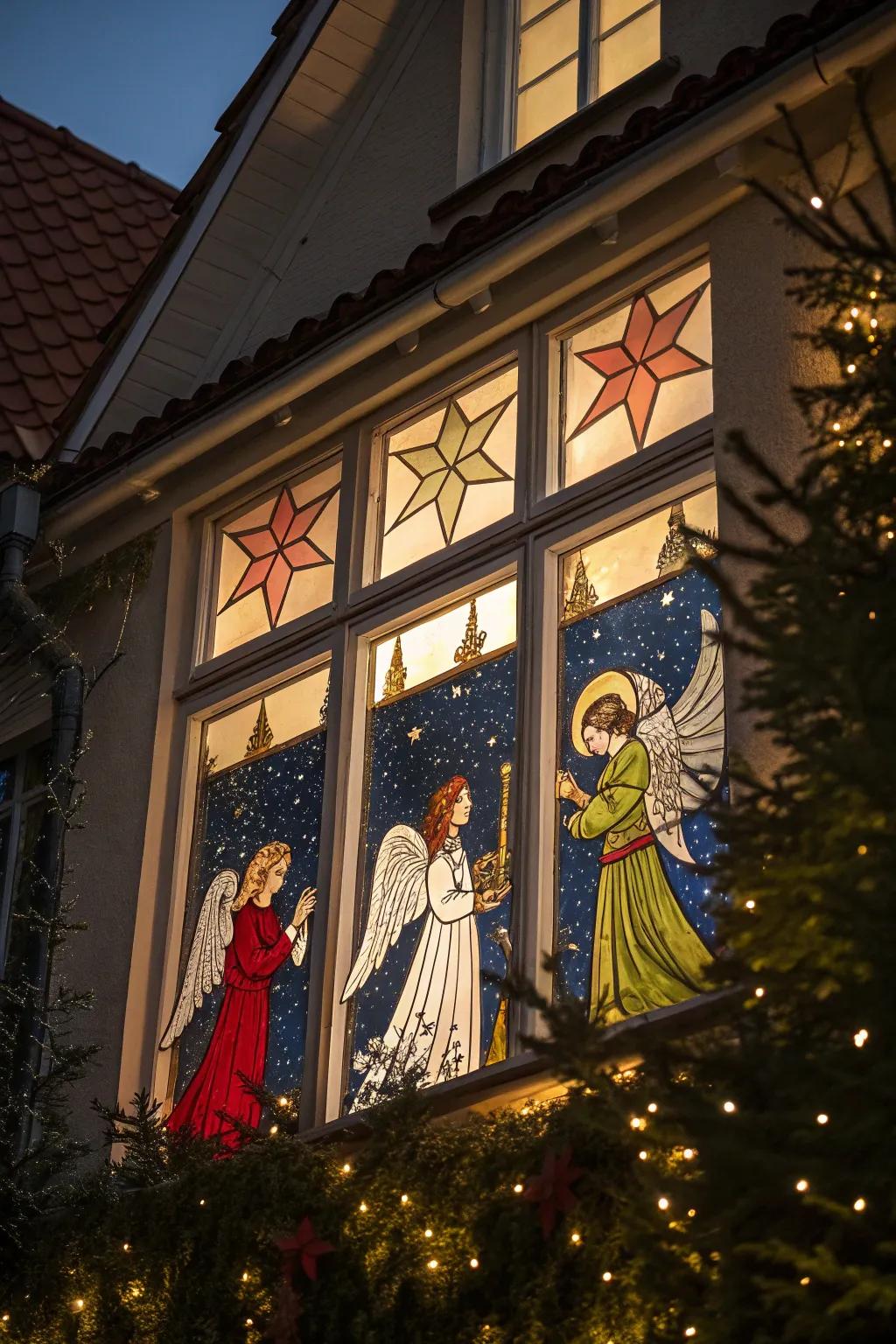 Angelic voices filling the air with holiday cheer