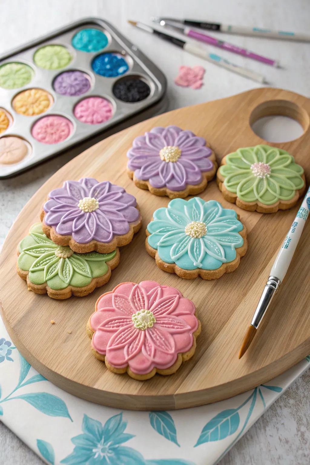 Vibrant fantasy blossom cookies to ignite your ingenuity.