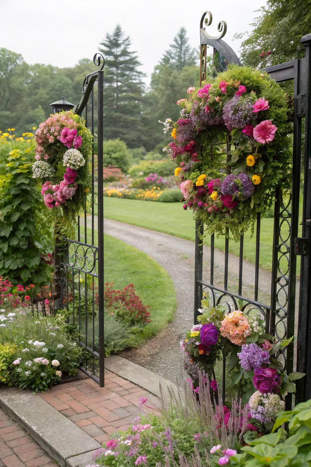 A welcoming touch with floral decorations.