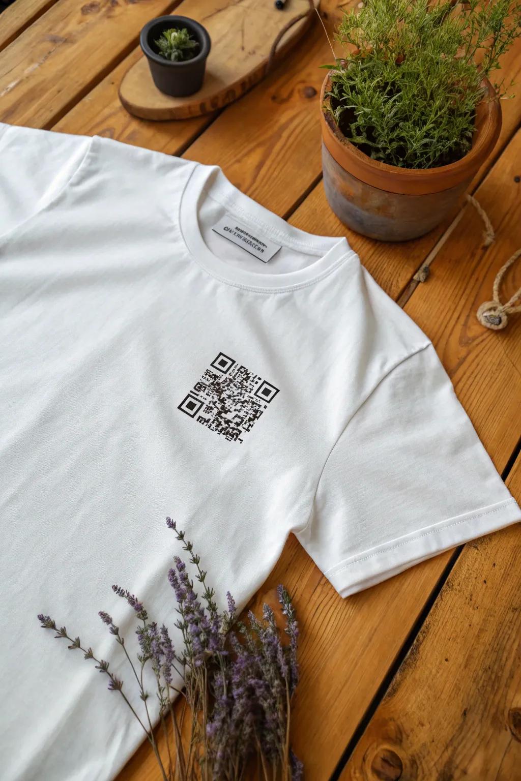 Scan your pathway into cherished recollections with our family get-together matrix code tunics — where tradition converges with technology in minimalist panache.