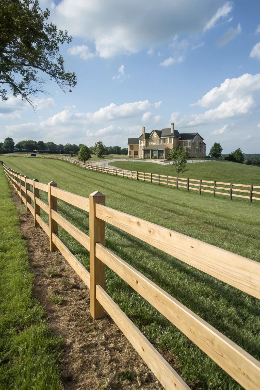 Slip board fences deliver a sleek, modern spin on a traditional style.