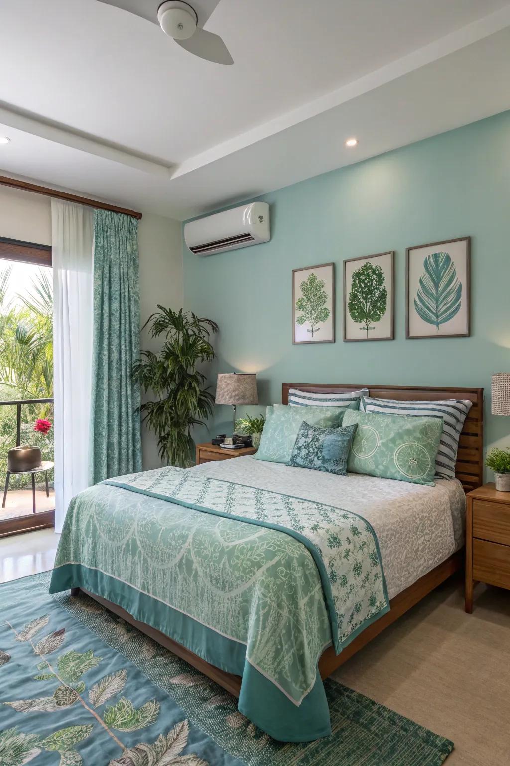 Consistent colors create a sense of tranquility.