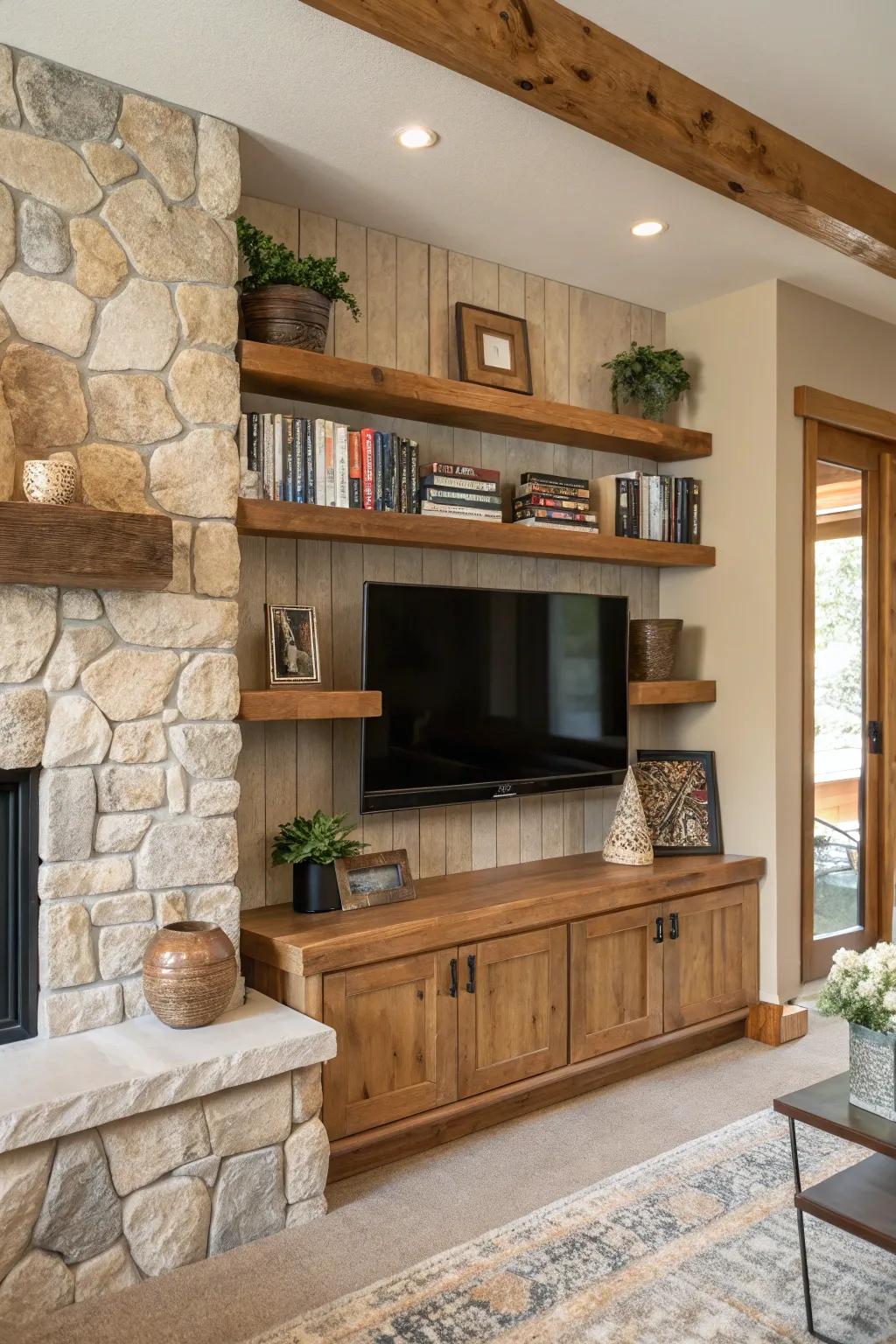 Introduce nature indoors with organic accents on your wall mounts.