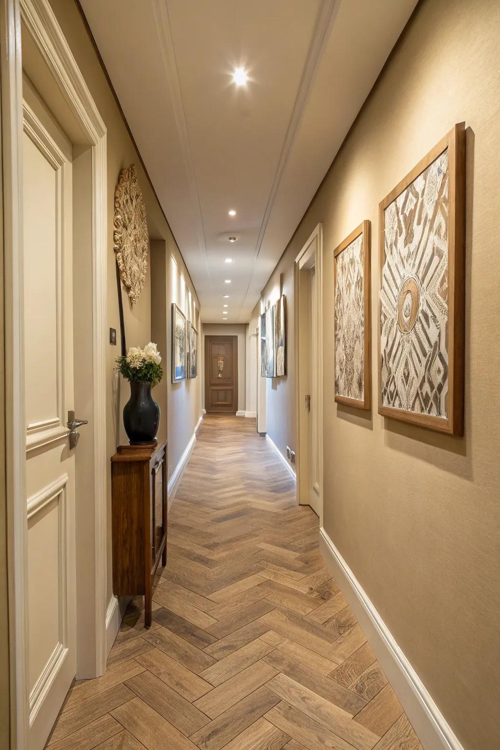 Crisscross layouts add a classic and sophisticated element.