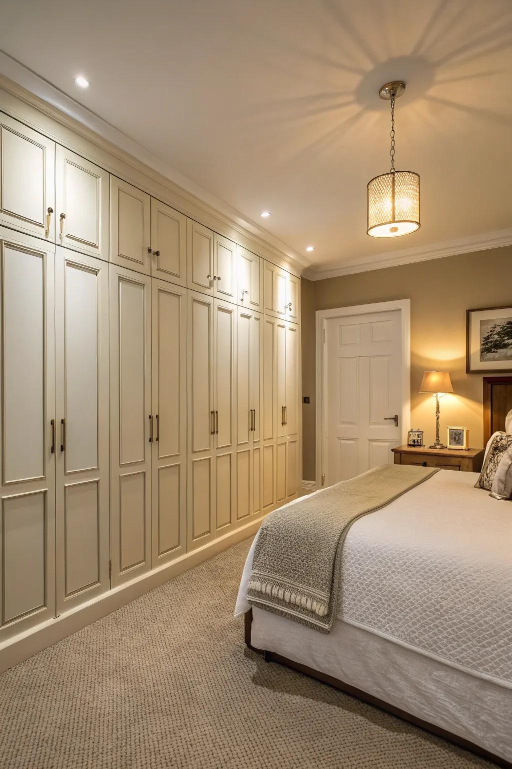 Harmonized doors sustain a seamless design flow.
