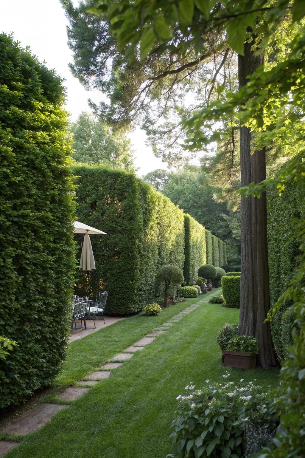Tall fences offer both beauty and confidentiality for your outdoor spaces.