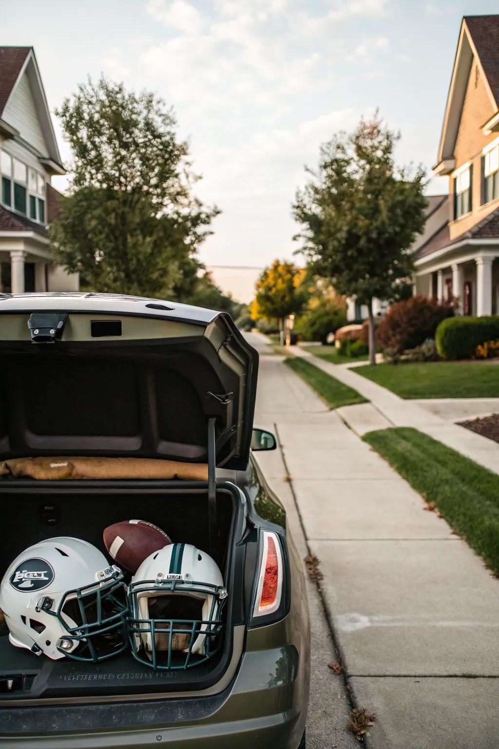 For your trunk, helmet cutouts provide a standout visual impact.