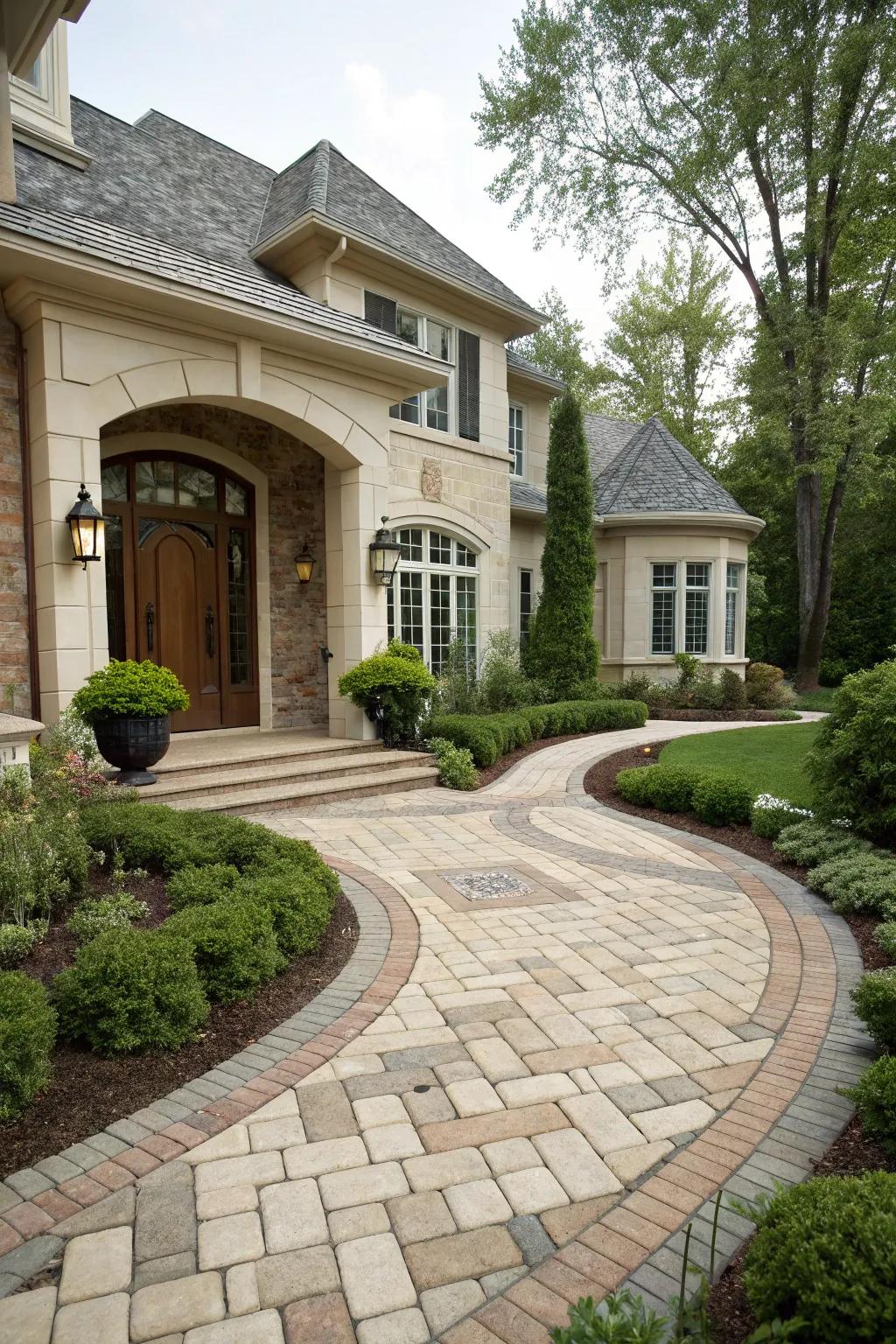 Harmonious layout cohesion for a cohesive entryway.