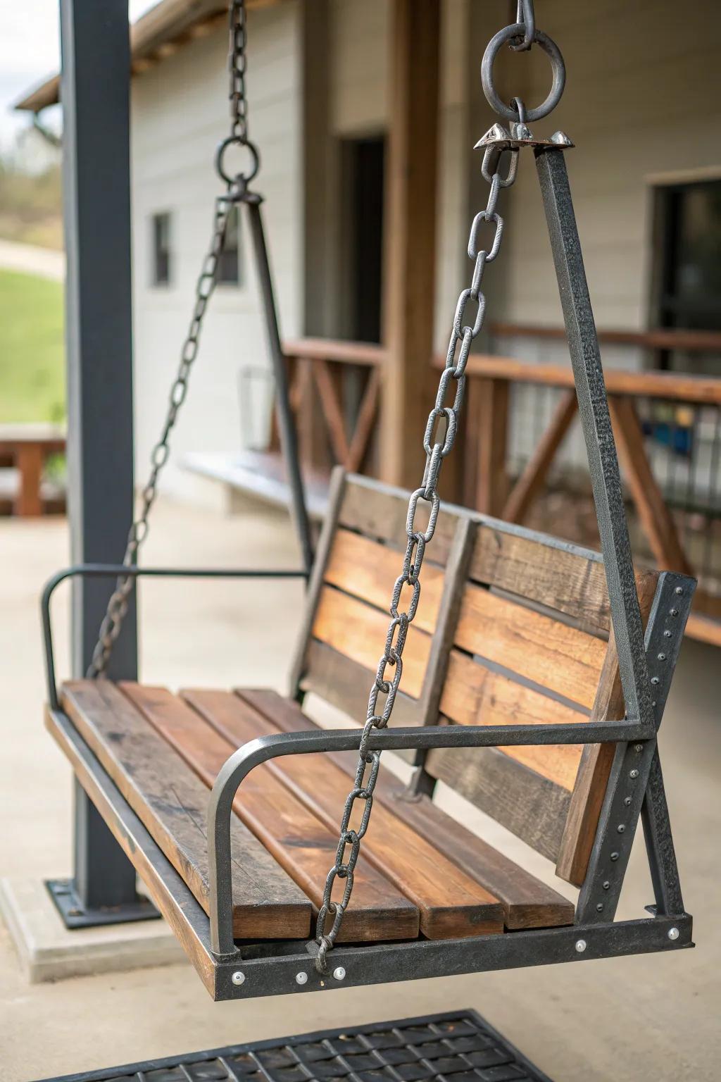 Incorporate industrial flair with metal details.