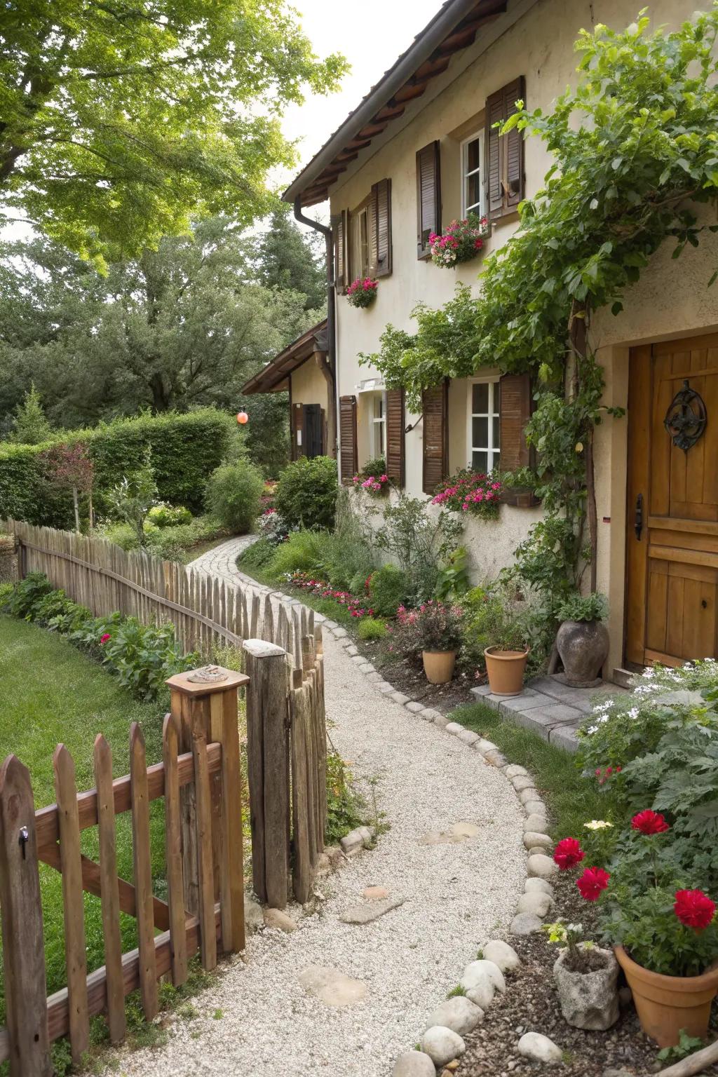 A thematic design can foster a sense of balance in your yard.