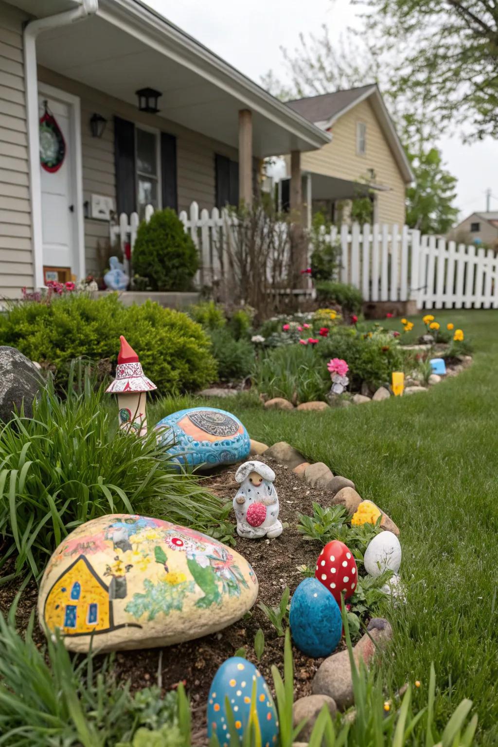 Decorative accents add personality and charm to your garden.
