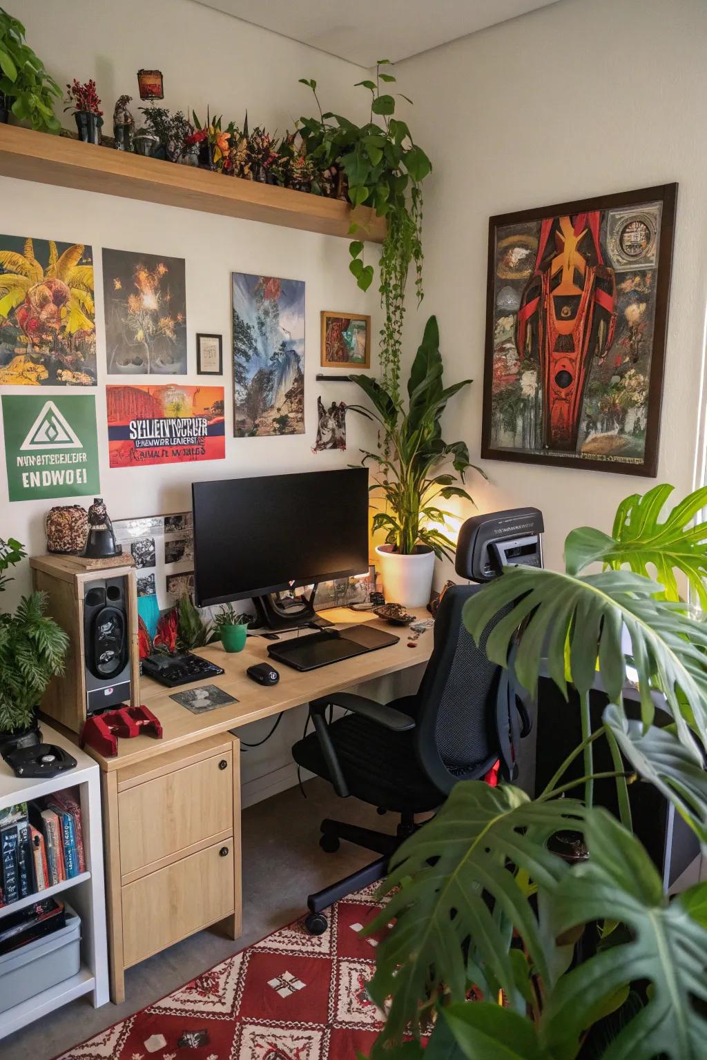 Personalize your area with your favorite things.