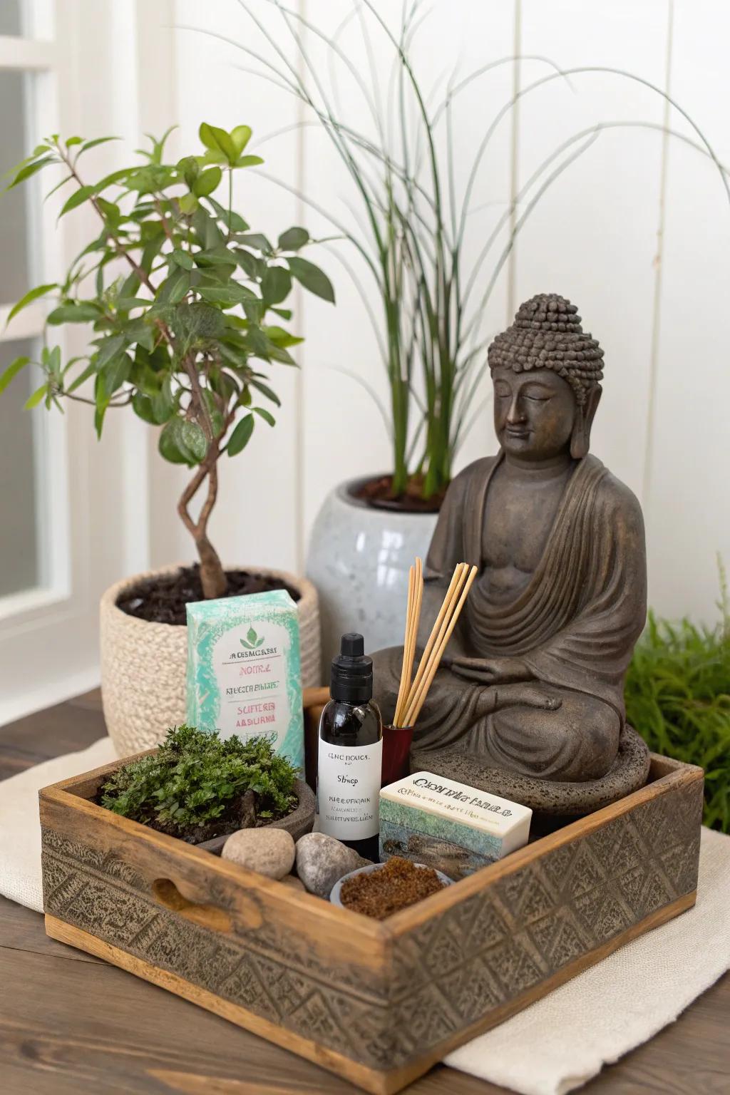 A serenity-inspired basket created for peace and tranquility.