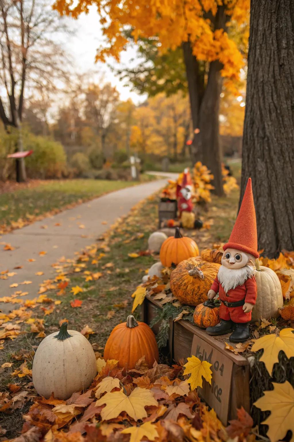 Seasonal transformations introduce renewed vitality to gnome gardens.